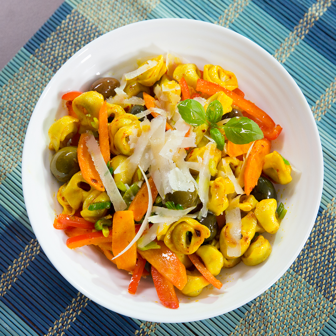 Meat Tortellini with Vegetables So Delicious