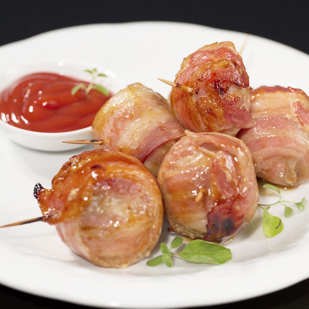 BaconWrapped Onion Bombs So Delicious