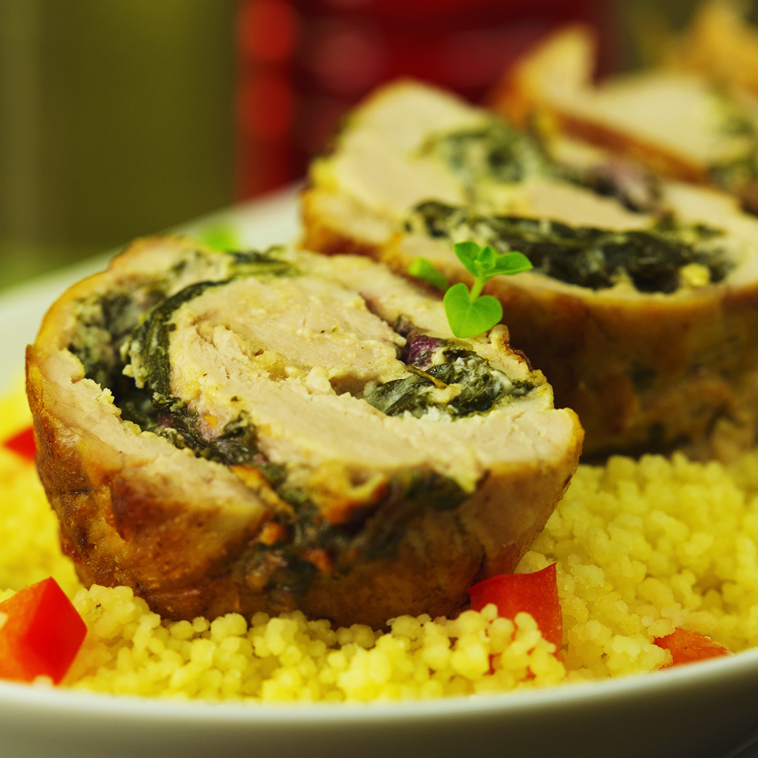Pork Tenderloin Stuffed with Apples and Dried Fruits So Delicious