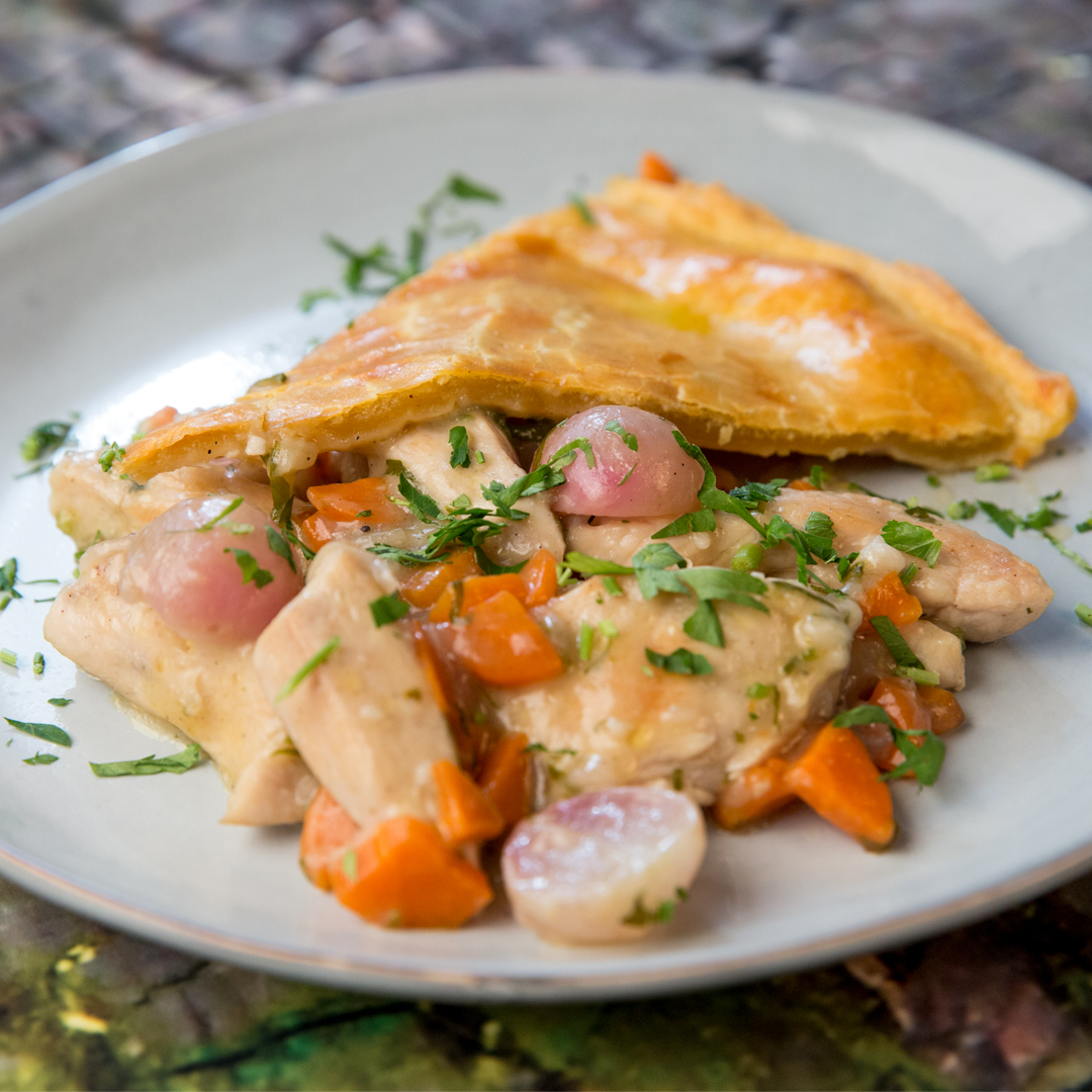 Chicken, Bacon and Veggie Pie So Delicious