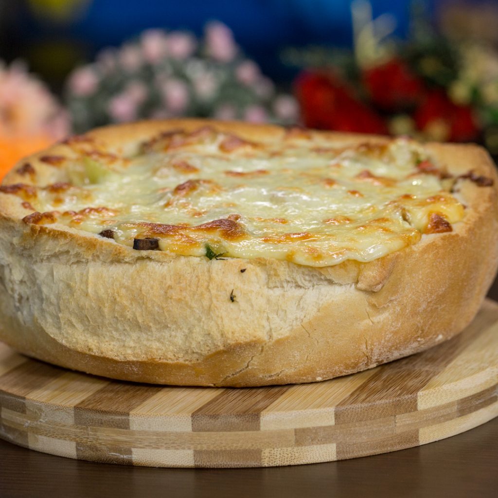 Beef and Veggie Stuffed Bread Bowl So Delicious