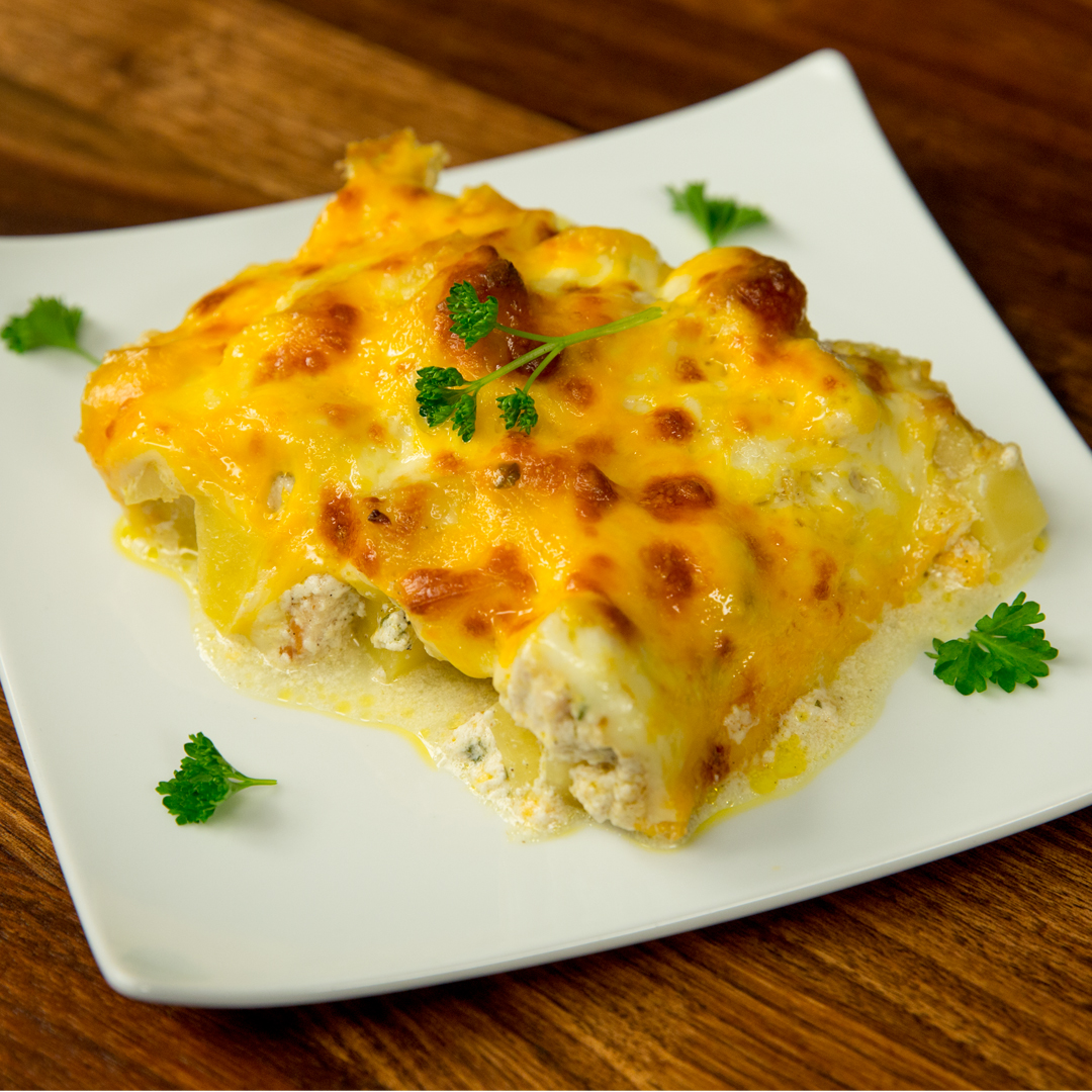 Chicken and Potato Casserole with Bechamel Sauce So Delicious