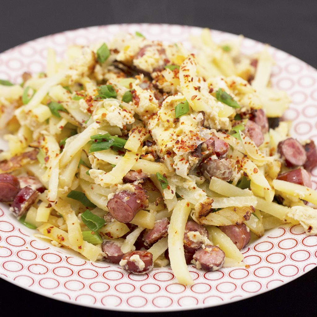 Egg, Sausage and Potato Scramble So Delicious