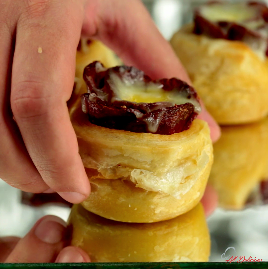 Salami and Cream Cheese Rolls So Delicious