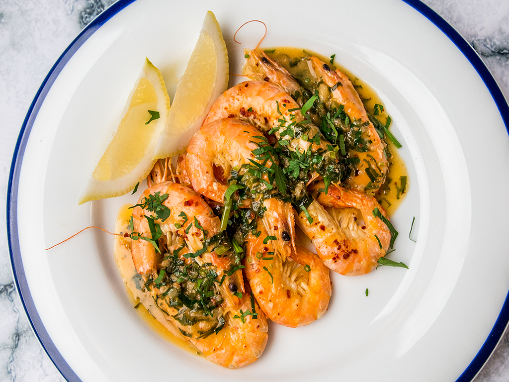 Garlic, Butter and White Wine Shrimp So Delicious